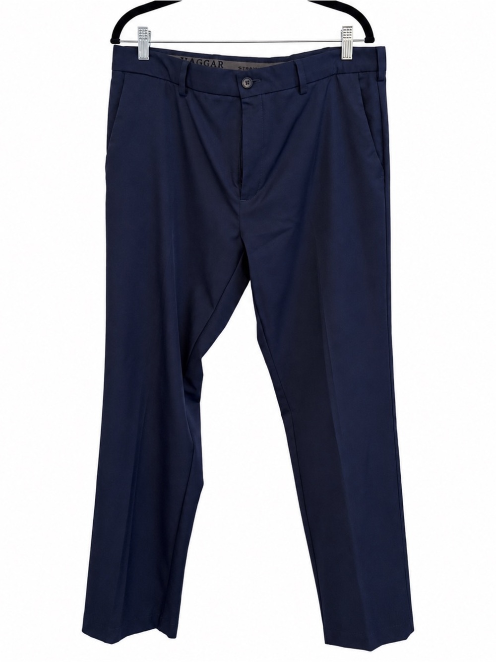Haggar Cool 18 Pro Navy Straight Fit Dress Pants – 38x34